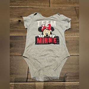 Team Minnie Grey Onesie 6–9 Months